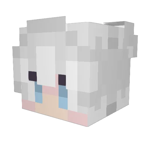 Dark__K Minecraft avatar head, 3D render