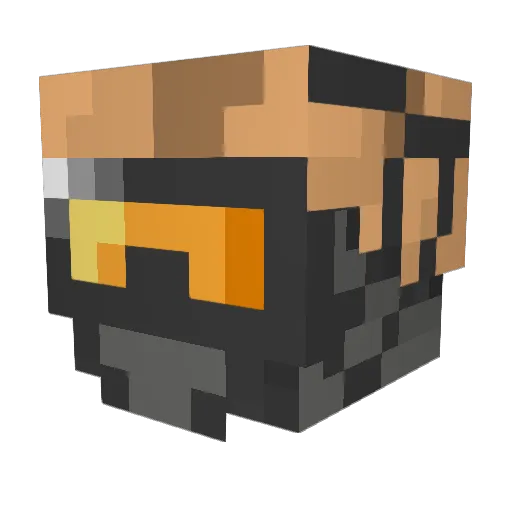 Dark_birD_ Minecraft avatar head, 3D render