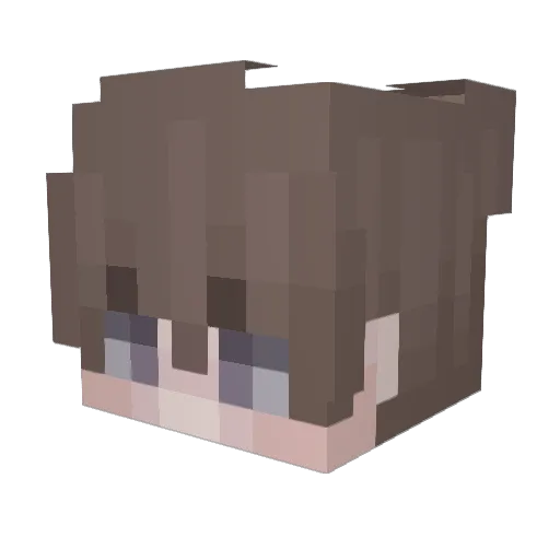 Dark_dul Minecraft avatar head, 3D render