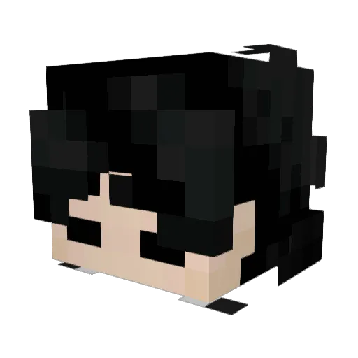 Dark_idk Minecraft avatar head, 3D render
