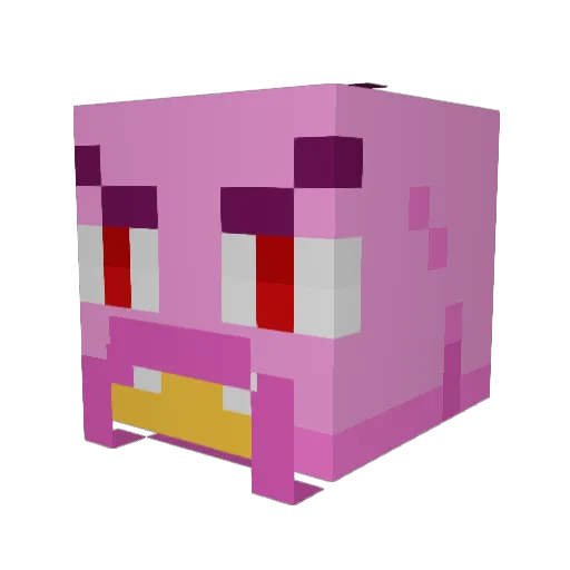 Dark_kubixx Minecraft avatar head, 3D render