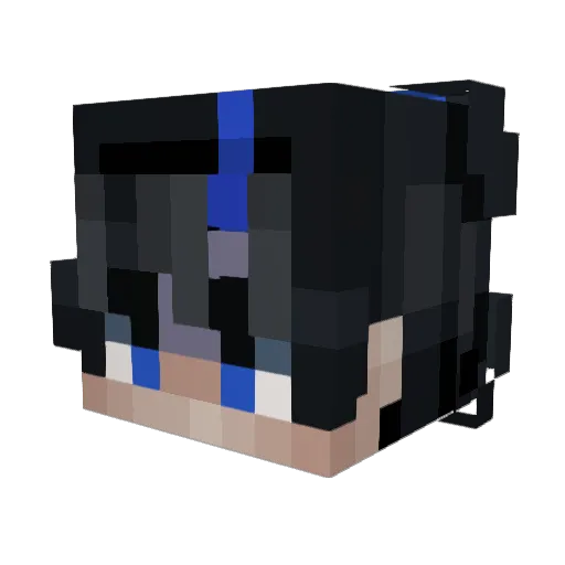 Dark_shadow2354 Minecraft avatar head, 3D render