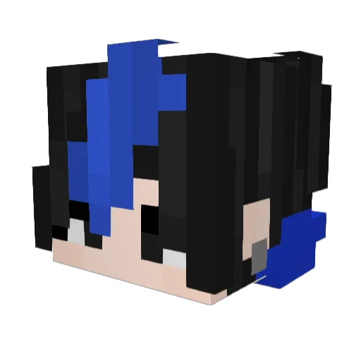Dark_shadow_1226 Minecraft avatar head, 3D render