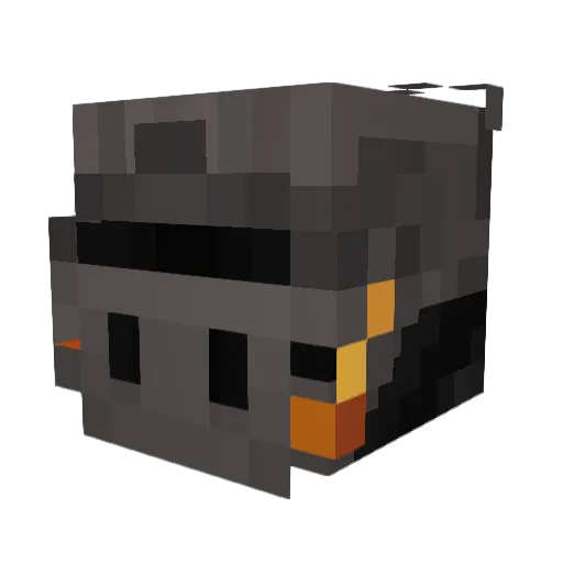 Dark_trax Minecraft avatar head, 3D render
