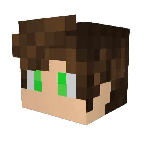 Dark_yo83 Minecraft avatar head, 3D render