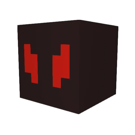 DarkaBlaze Minecraft avatar head, 3D render