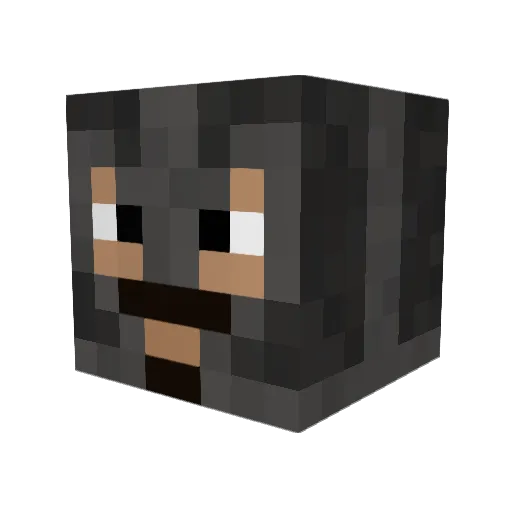 Darkaimonds Minecraft avatar head, 3D render