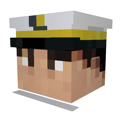 Darkair20 Minecraft avatar head, 3D render