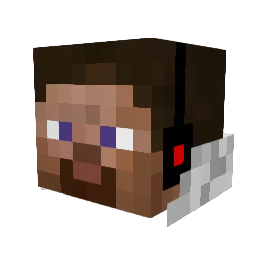 Darkal31 Minecraft avatar head, 3D render