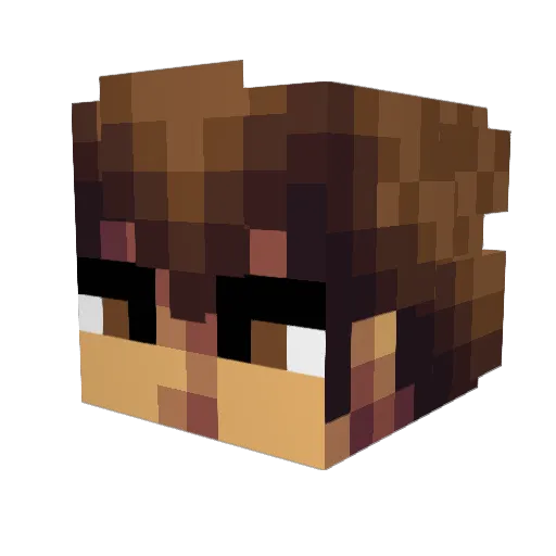 Darkan5959 Minecraft avatar head, 3D render