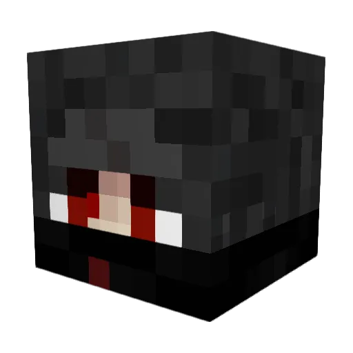 Darkblade08153 Minecraft avatar head, 3D render