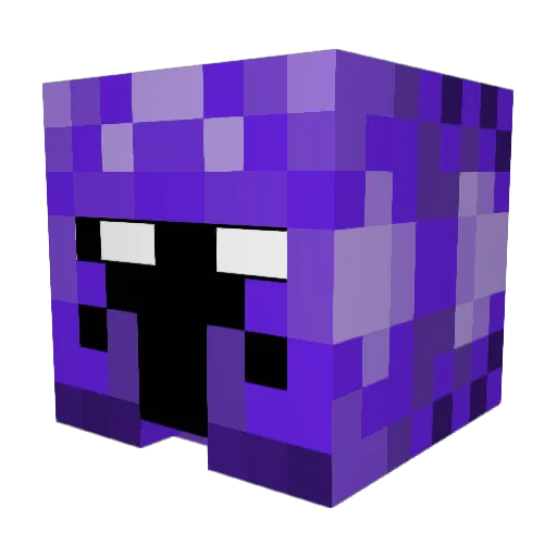 Darkbound_ Minecraft avatar head, 3D render