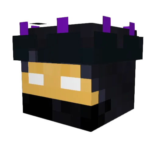 Darkcraft3000 Minecraft avatar head, 3D render