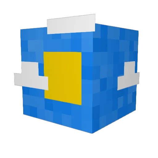 Darkdanger5000 Minecraft avatar head, 3D render