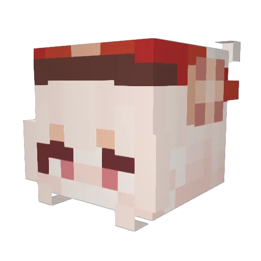 Darkdiamond1 Minecraft avatar head, 3D render