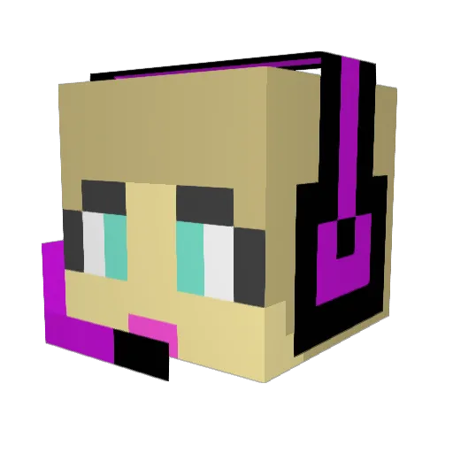 Darkdimond9 Minecraft avatar head, 3D render