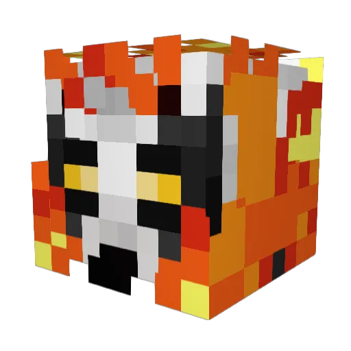 Darkdog_1234 Minecraft avatar head, 3D render