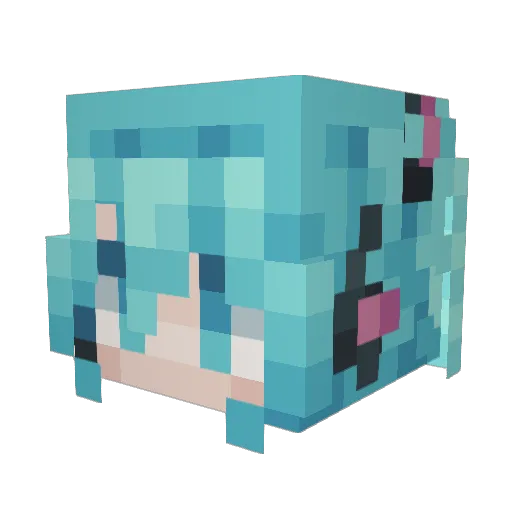 Darkdoge0 Minecraft avatar head, 3D render