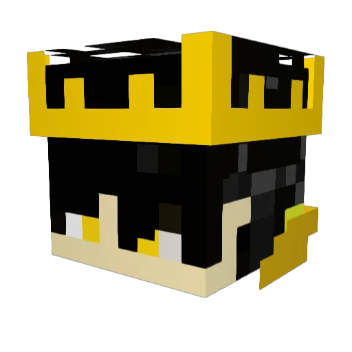 Darke_ Minecraft avatar head, 3D render
