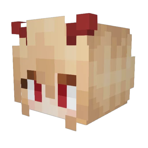 Darkela5 Minecraft avatar head, 3D render