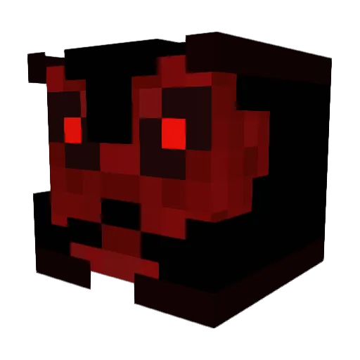 Darken1214 Minecraft avatar head, 3D render
