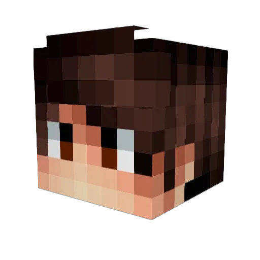 DarkenFire Minecraft avatar head, 3D render