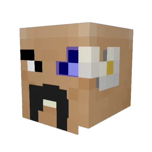 Darkened0000 Minecraft avatar head, 3D render