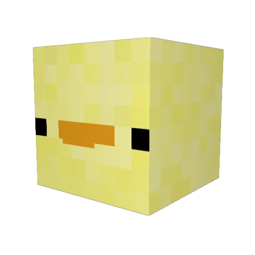 DarkenedCrator Minecraft avatar head, 3D render