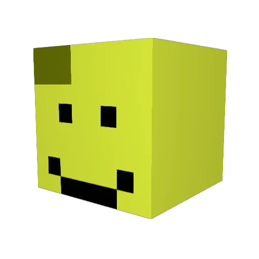 DarkerAceR Minecraft avatar head, 3D render