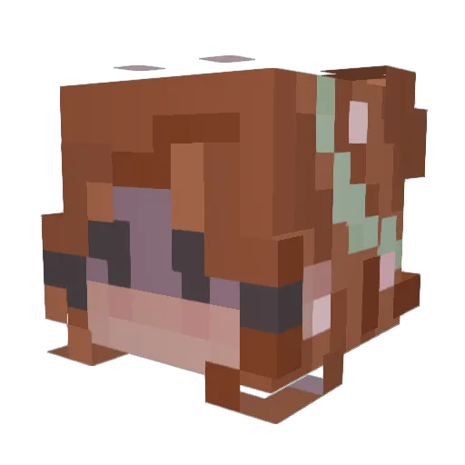 DarkerDemon Minecraft avatar head, 3D render