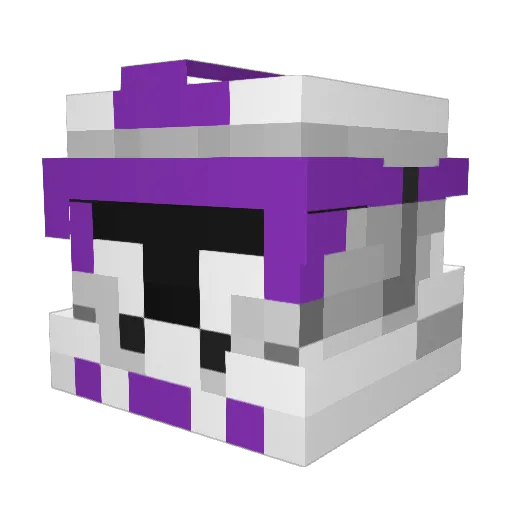 DarkerZero Minecraft avatar head, 3D render