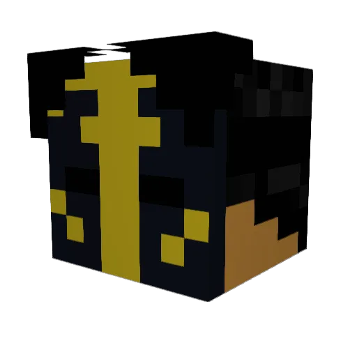 Darkercomet154 Minecraft avatar head, 3D render