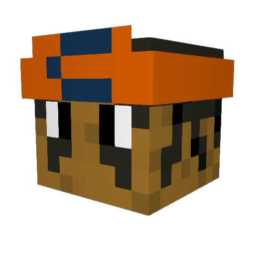 DarkestCrush Minecraft avatar head, 3D render