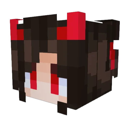 DarkestSentinel Minecraft avatar head, 3D render