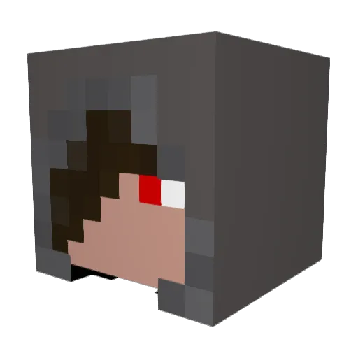 DarkestSky69 Minecraft avatar head, 3D render