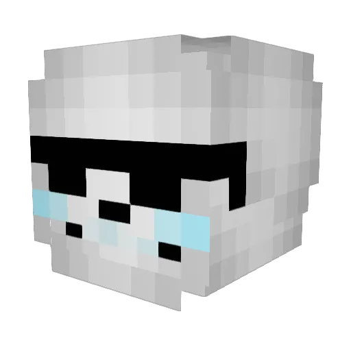 Darkest_Killer Minecraft avatar head, 3D render