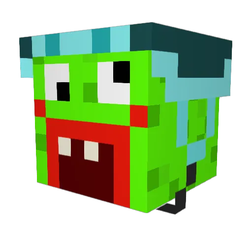 Darkestron Minecraft avatar head, 3D render
