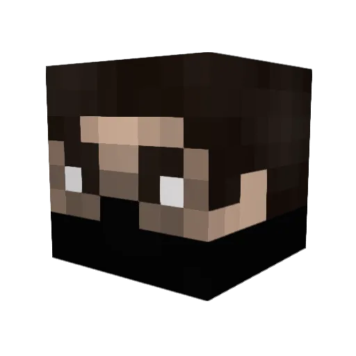 Darkfires00 Minecraft avatar head, 3D render