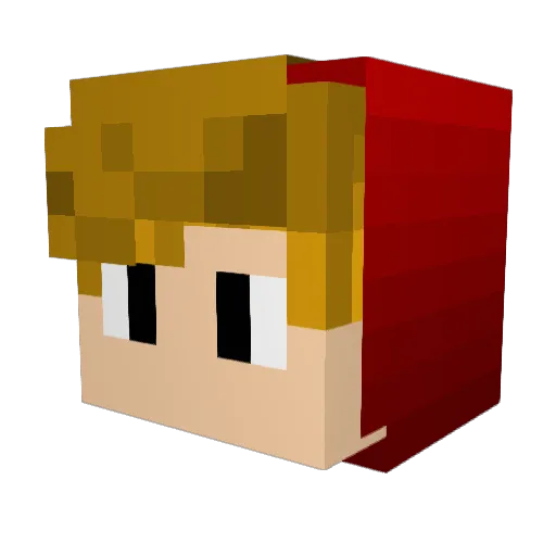DarkfogFTH Minecraft avatar head, 3D render