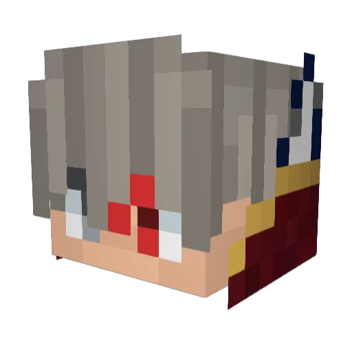 Darkhos92 Minecraft avatar head, 3D render
