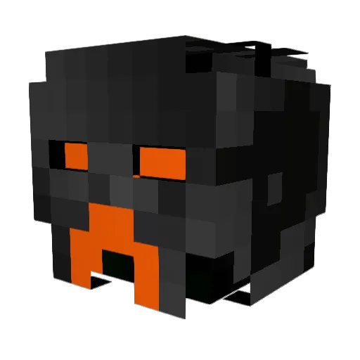 Darkhunter_59 Minecraft avatar head, 3D render