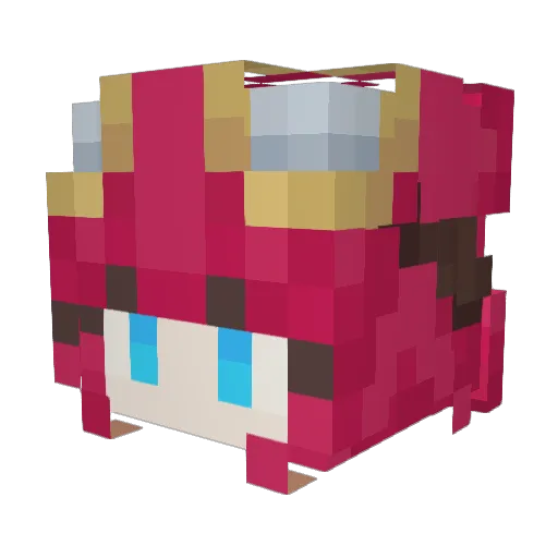 DarkiD4rk Minecraft avatar head, 3D render