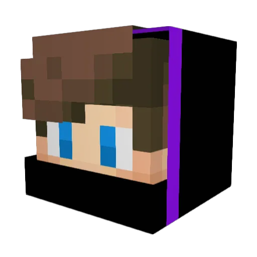 DarkiTzGhost Minecraft avatar head, 3D render