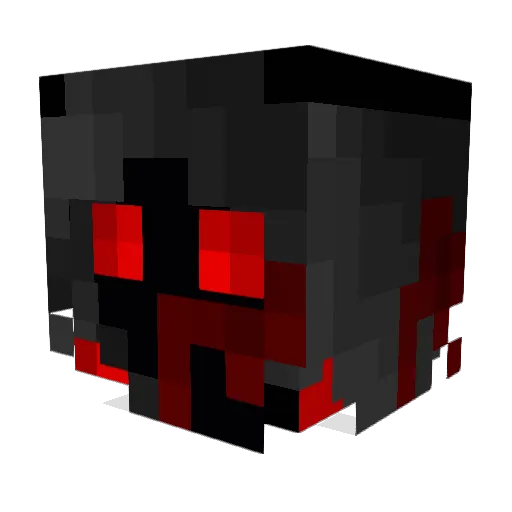 Darkiath Minecraft avatar head, 3D render