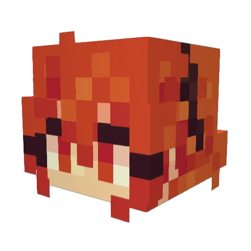 Darkigorbg Minecraft avatar head, 3D render