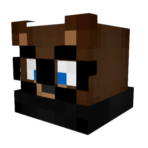 Darkii1995 Minecraft avatar head, 3D render