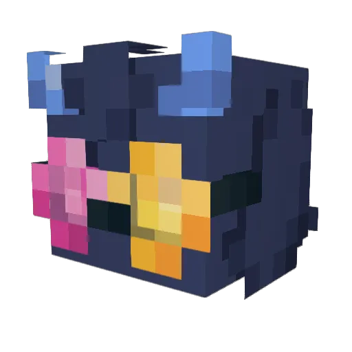 Darkin_12 Minecraft avatar head, 3D render
