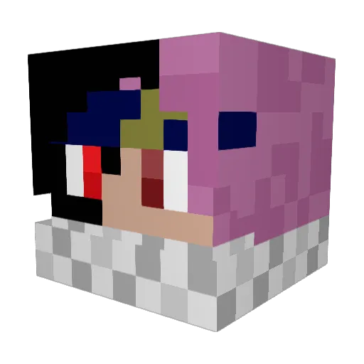 DarkingWyld Minecraft avatar head, 3D render