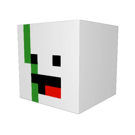 Darkkiller264 Minecraft avatar head, 3D render
