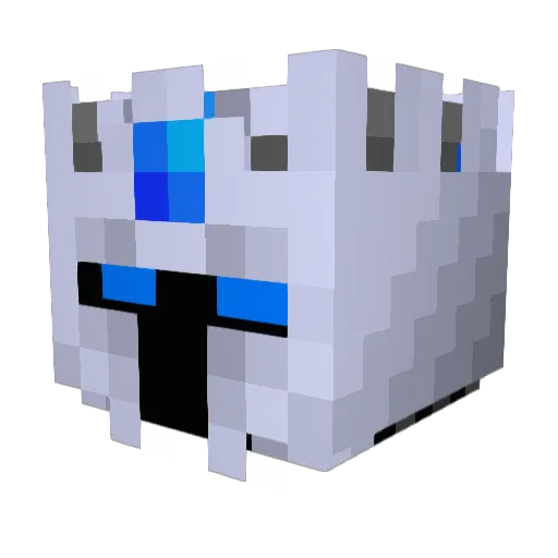 Darkkingg Minecraft avatar head, 3D render